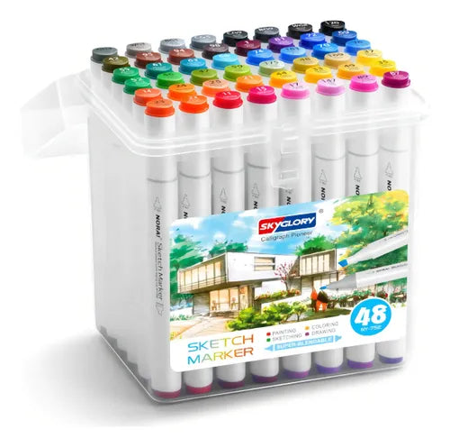 NORA! Skyglory Calligraphy Sketch Markers Set