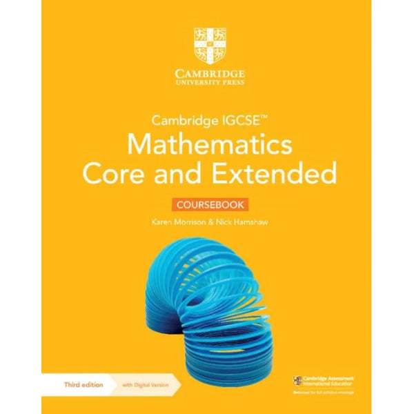 CAMBRIDGE IGCSE™ MATHEMATICS CORE AND EXTENDED COURSEBOOK WITH DIGITAL VERSION (2 YEARS' ACCESS) (CAMBRIDGE INTERNATIONAL IGCSE) 3ED