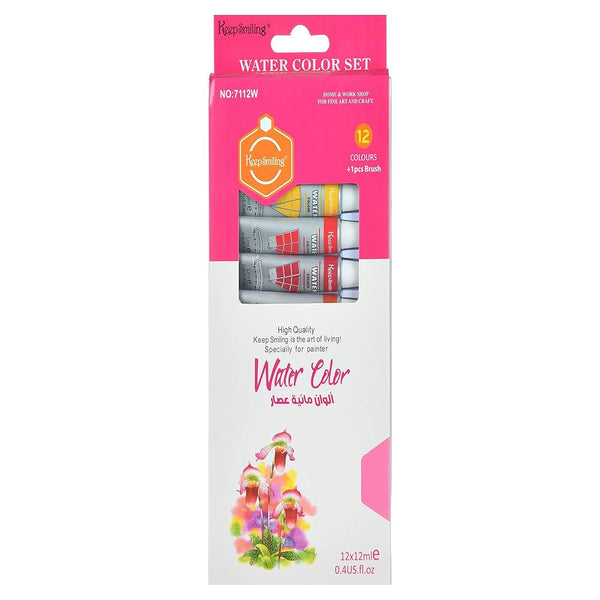 KEEPSMILLING WATER COLOUR PAINTS SET 12PCS