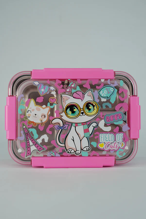 Kitty 710ML stainless Metal Leak Proof Lunchbox By Vest
