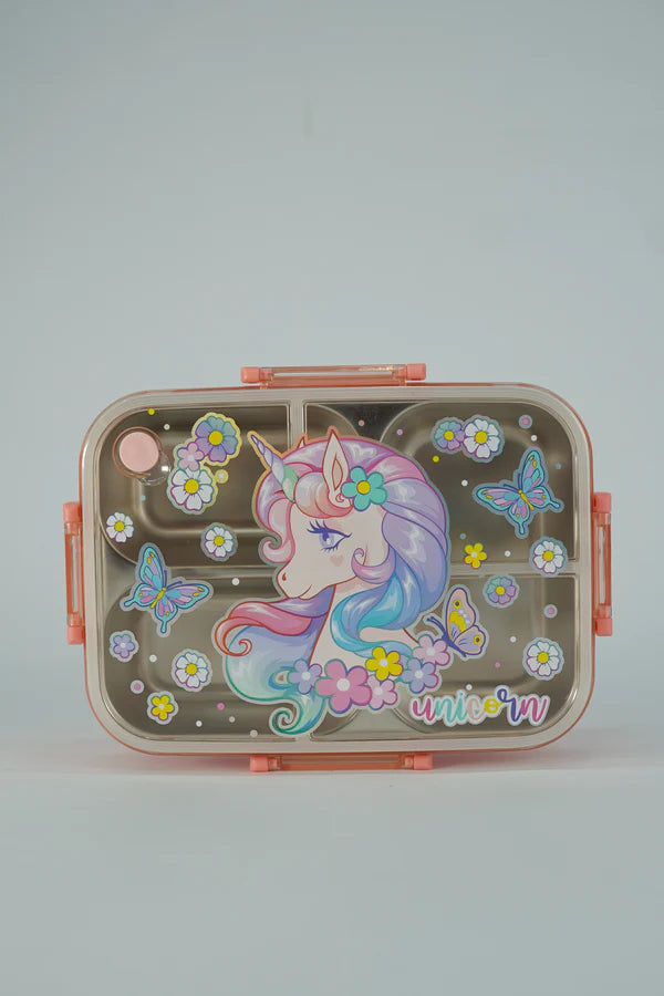 Unicorn 800ML stainless Metal Leak Proof Lunchbox By Vest