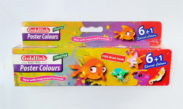 Goldfish Poster Paints 6 Colour Pack