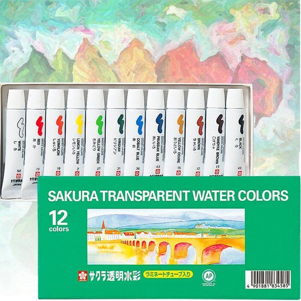 sakura transparent water colors set