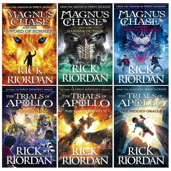 Trials of Apollo and Magnus Chase Series 6 Books