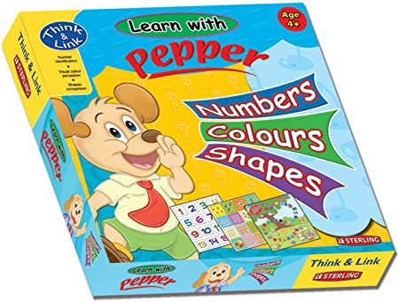 THINK & LINK LEARN WITH PEPPER NUMBERS/COLOURS/SHAPES