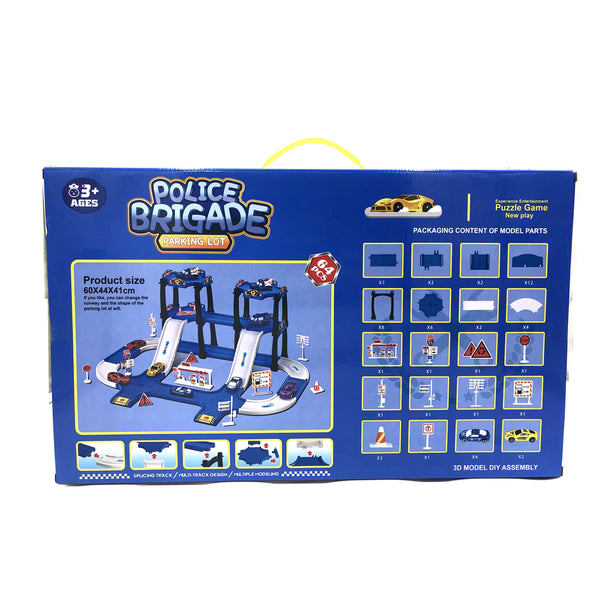 POLICE BRIGADE PARKING LOT DIY 64PCS 59925A
