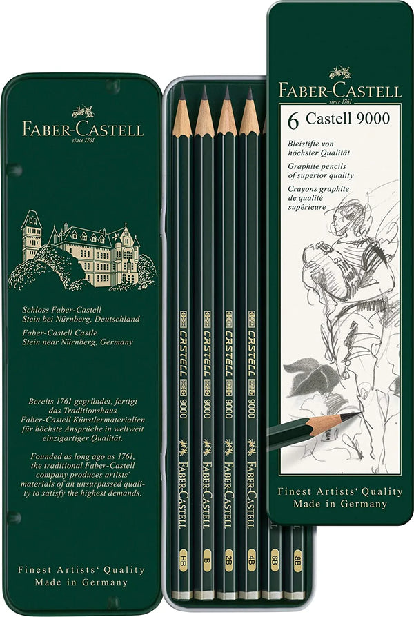 FABER-CASTELL 6 CASTELL 9000