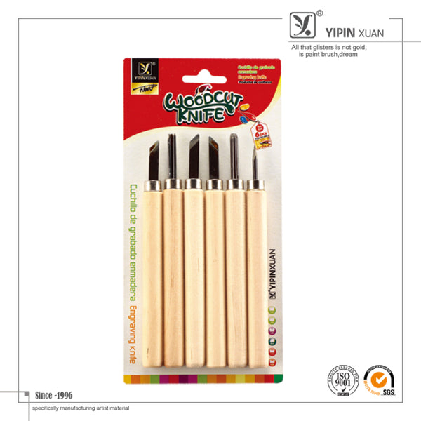 WOODCUT KNIFE 6PCS YIPINXUAN
