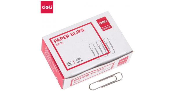 DELI PAPER CLIPS 33MM