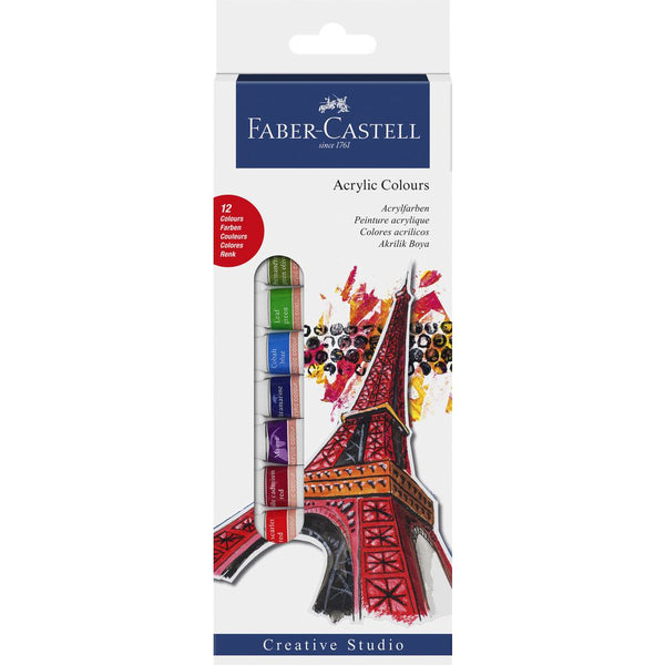 FABER-CASTELL ACRYLIC COLOURS SET