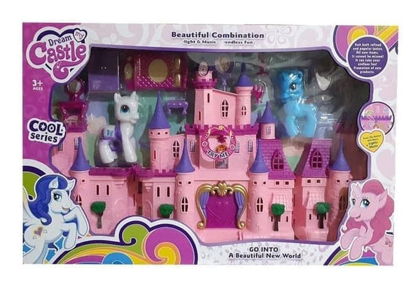 DREAM CASTLE PONY MUSIC LIGHT SET 5566B