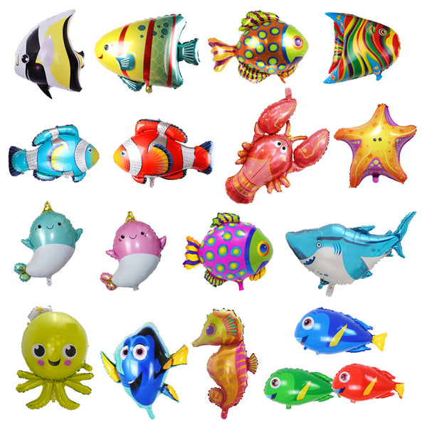 HBD SINGLE CARTOON CHARACTER FOIL BALLOON BANNER SET