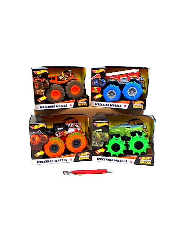 HOT WHEELLS WRECKING WHEELS MONSTER TRUCKS GCG01