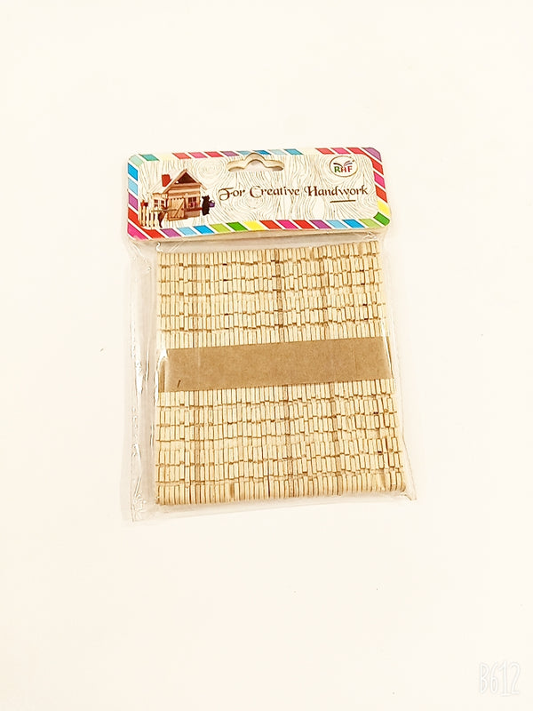 ICE CREAM STICK ZIG ZAG BROWN  1001