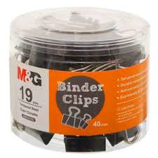 M&G BINDER CLIP 19MM PACK