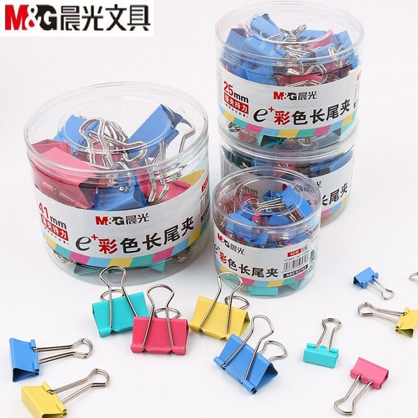 M&G BINDER CLIPS 41MM STEEL COLOURED SINGLE