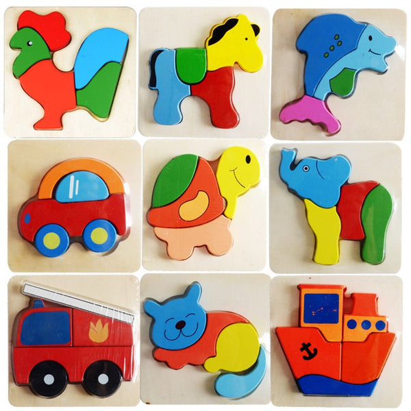 WOODEN SMALL 3D PUZZLES DINOSAURS ST511