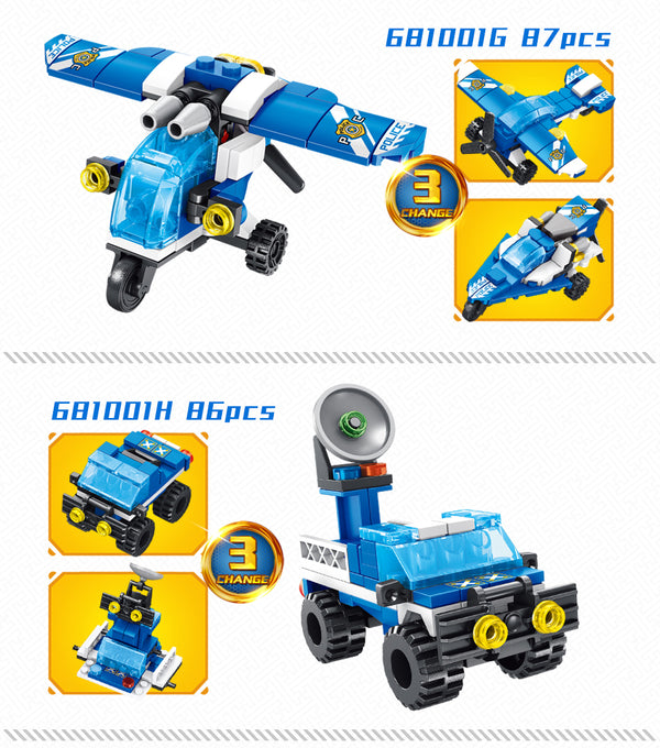 POLICE BRICK SET 68100G 87 PCS